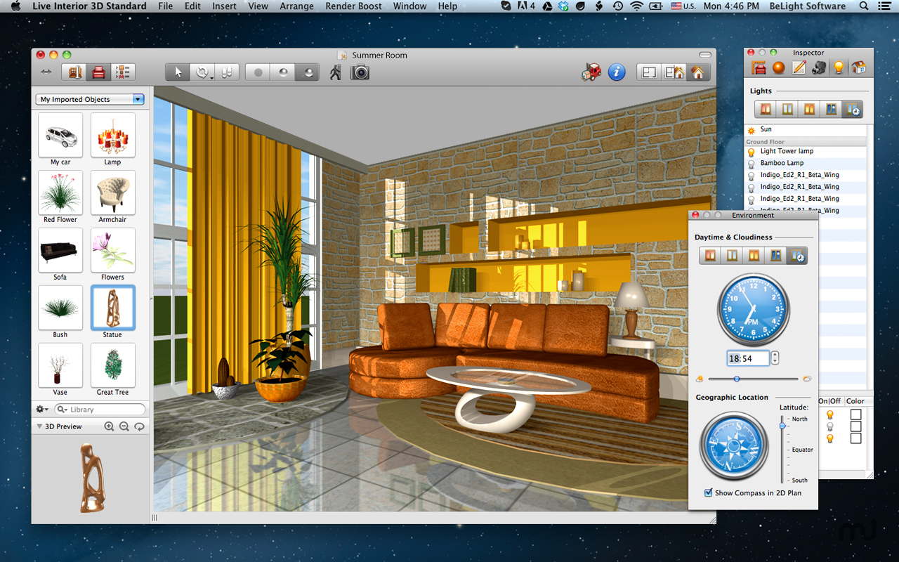 Free home interior design software mac os x